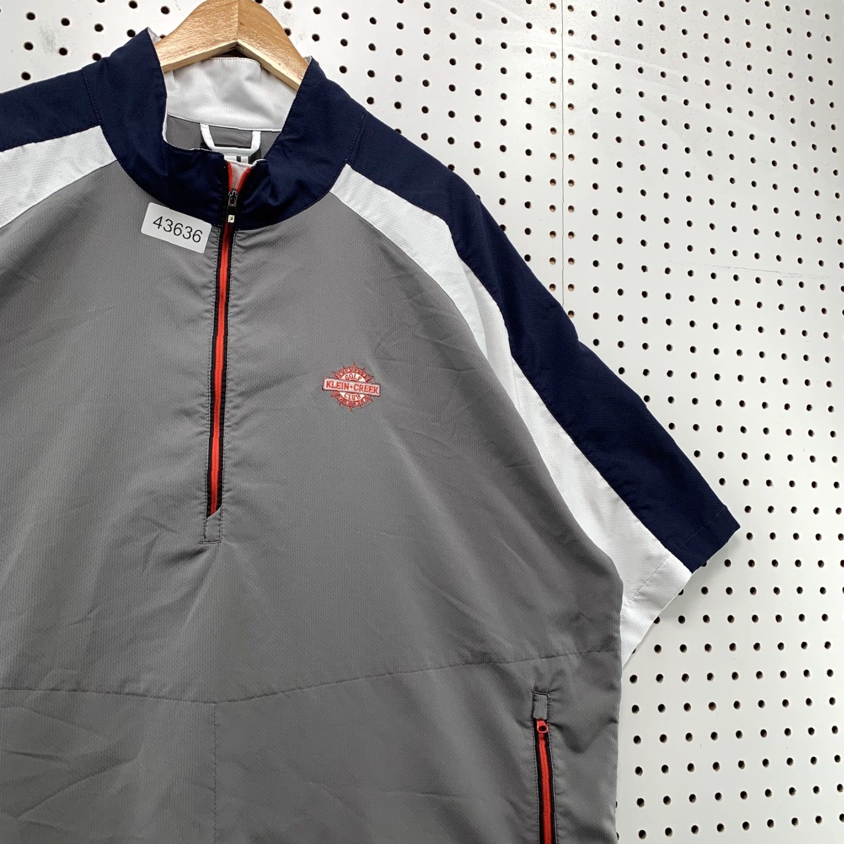 Footjoy FootJoy Jacket 2XL Gray Windbreaker 1/4 Zip Mens Golf Nylon Pullover FJ Klein Creek Size US XXL / EU 58 / 5 - 3 Thumbnail