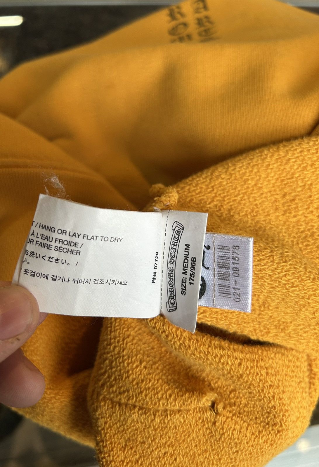 Chrome Hearts Chrome Hearts mustard script hoodie Size US M / EU 48-50 / 2 - 12 Thumbnail
