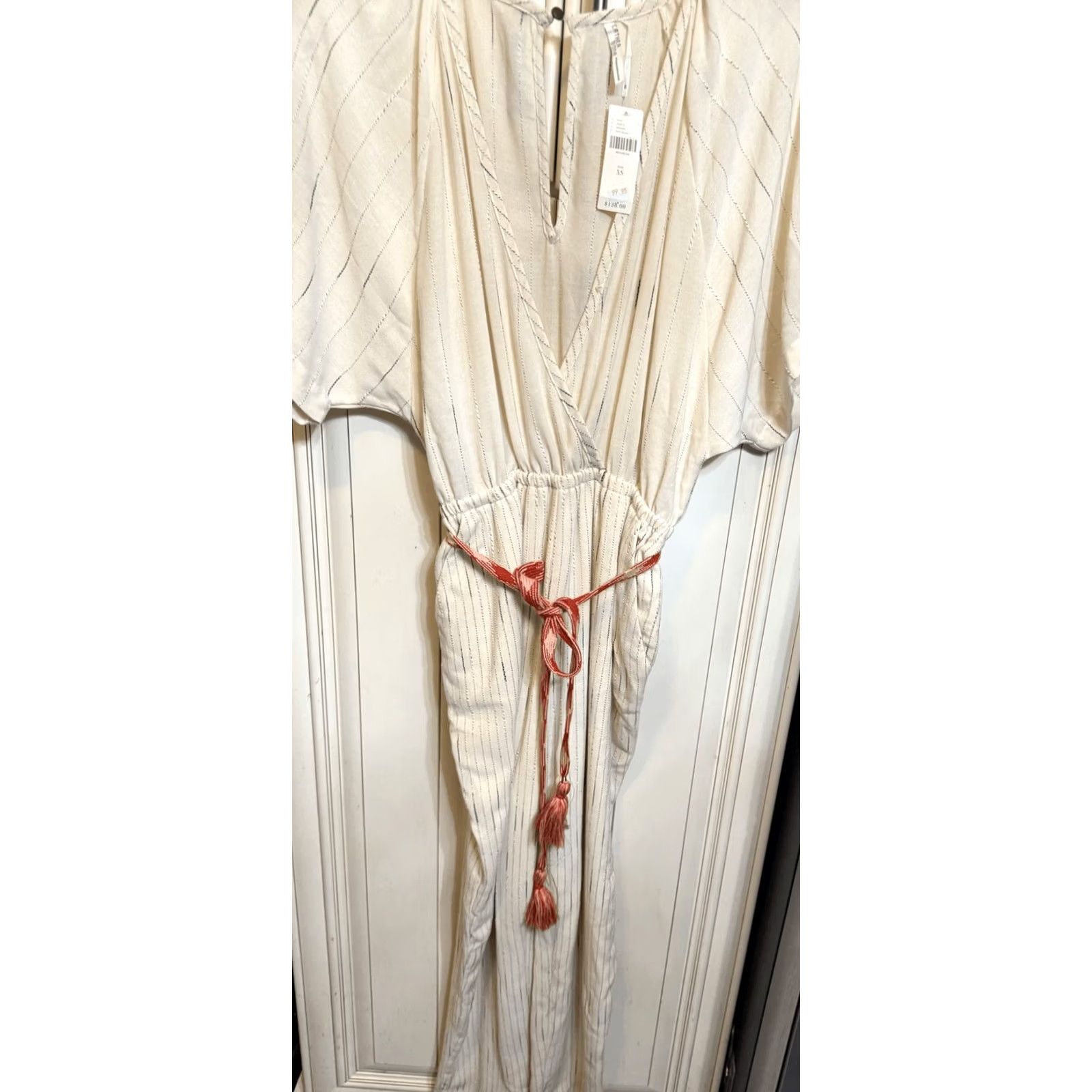 Anthropologie VINTAGE Feather Bone Jumpsuit Shirt? Size 26" / US 2 / IT 38 - 3 Thumbnail