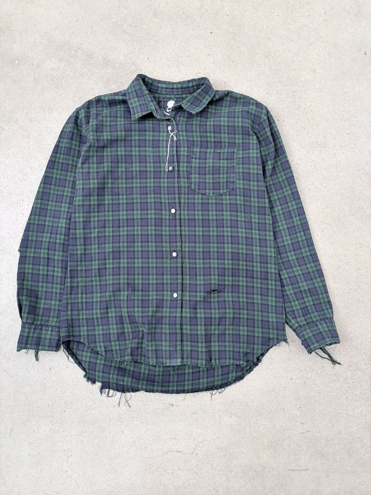 Mastermind World reversible distressed flannel Size US L / EU 52-54 / 3 - 1 Thumbnail