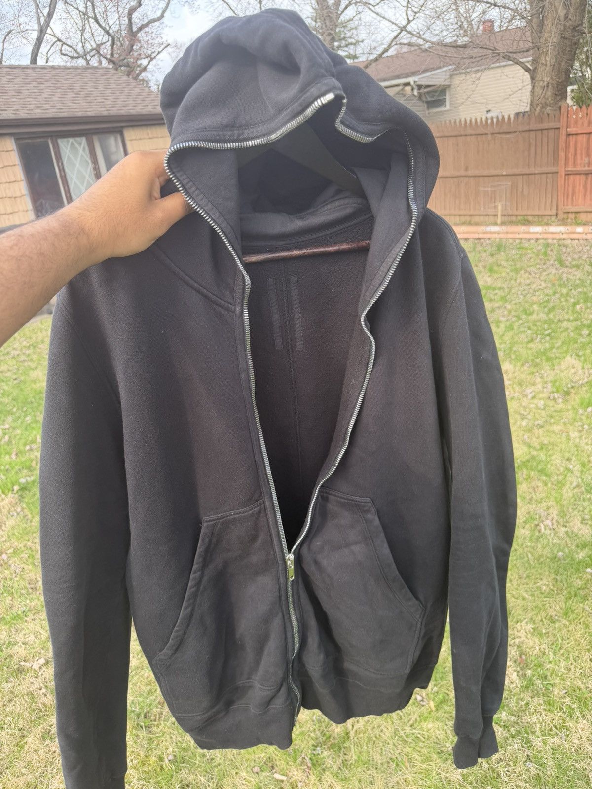 Rick Owens 2021 Rick Owens Full Zip Hoodie Size US XL / EU 56 / 4 - 6 Thumbnail