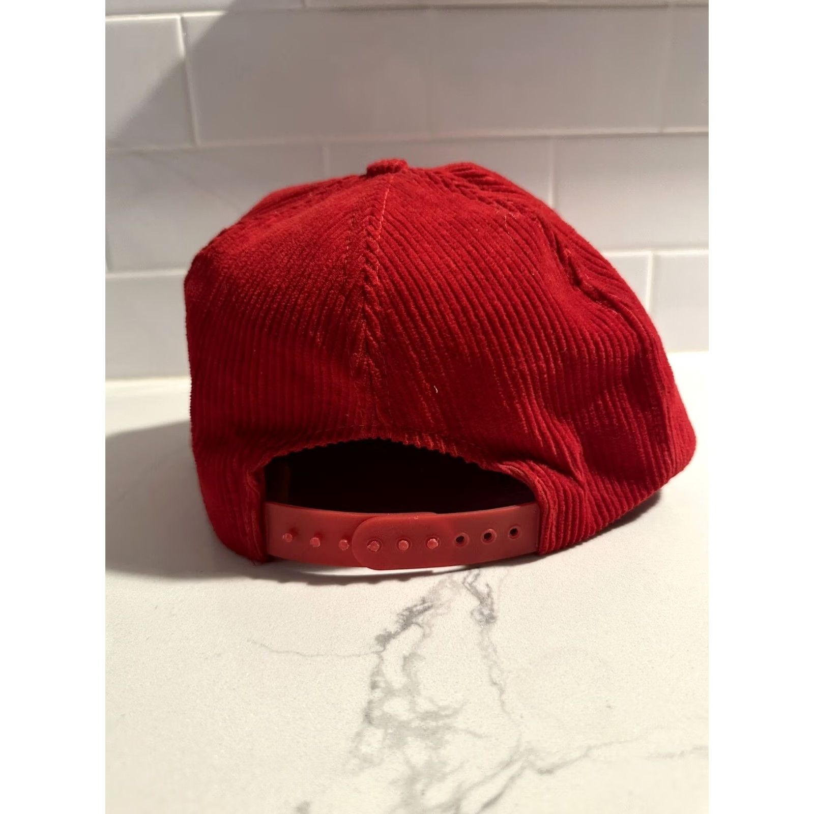 Vintage VINTAGE Browning Cap Hat SnapBack Corduroy Red 1980s Hunting Fishing Shotgun Mens/Womens Size ONE SIZE - 4 Thumbnail