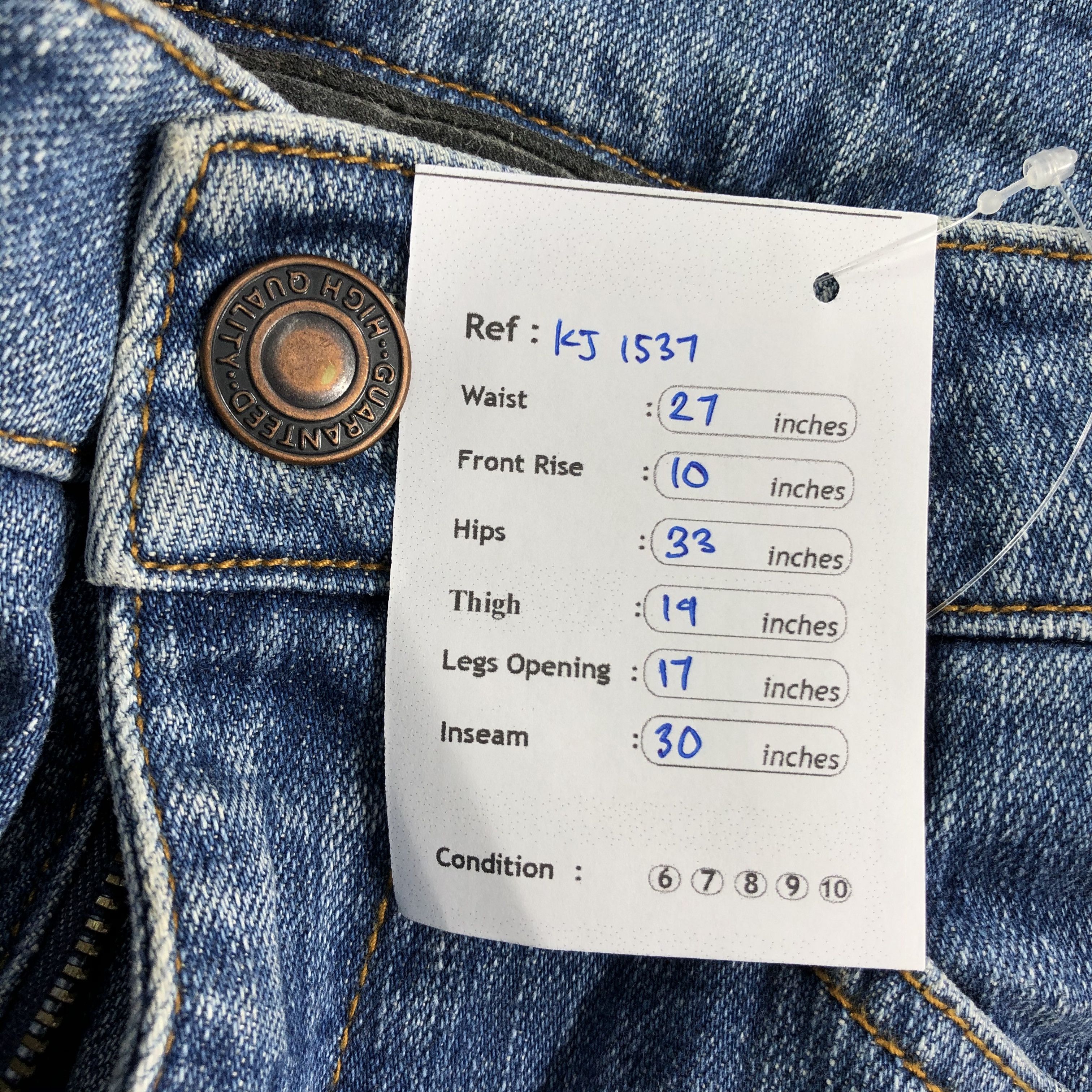 Japanese Brand Japanese Bush Pants Jeans Flare Denim KJ1537 Size 27" / US 4 / IT 40 - 9 Thumbnail