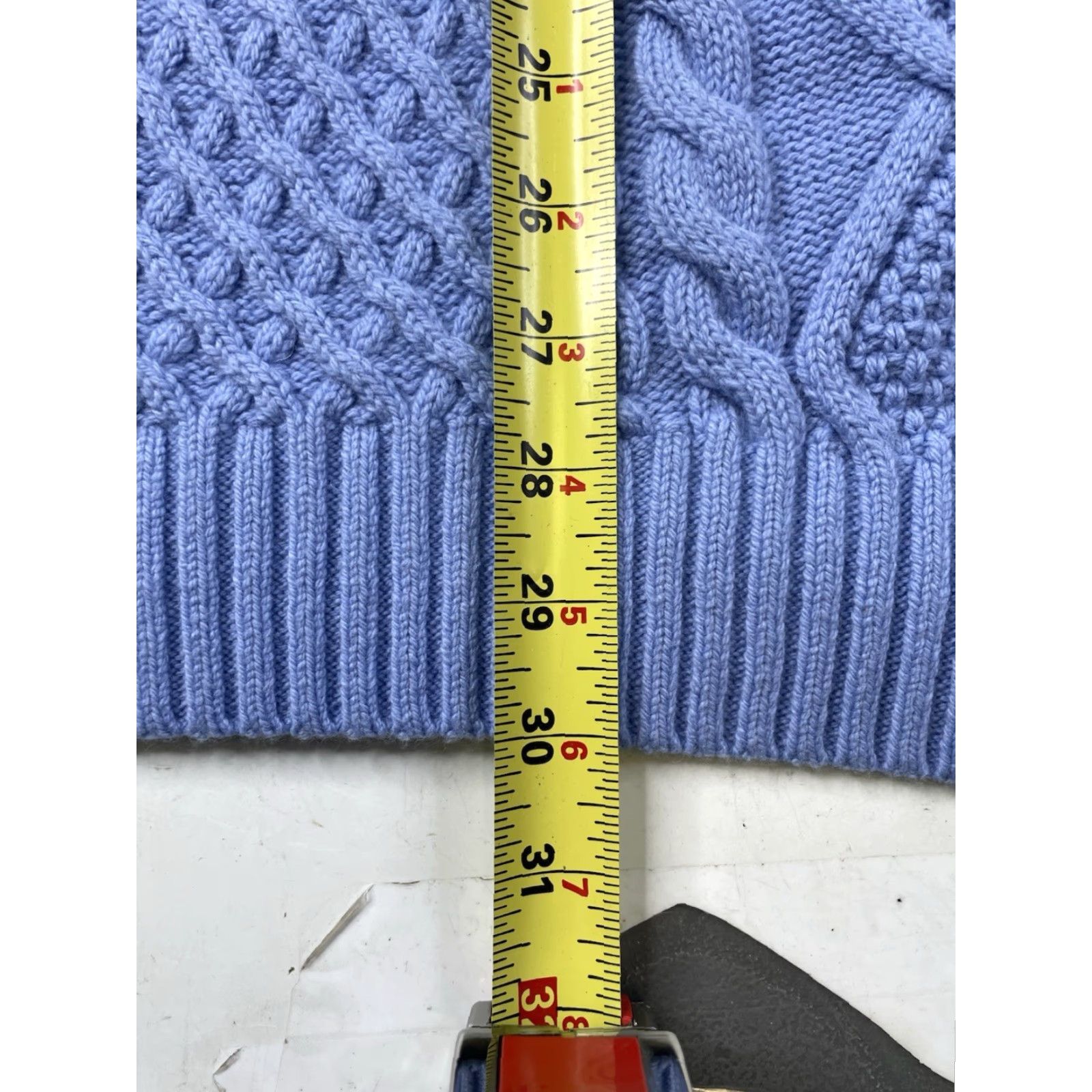Vintage Aritzia Sunday Best Fisherman’s Cable Knit Sweater Blue L Women Pullover Knit Size L / US 10 / IT 46 - 7 Thumbnail