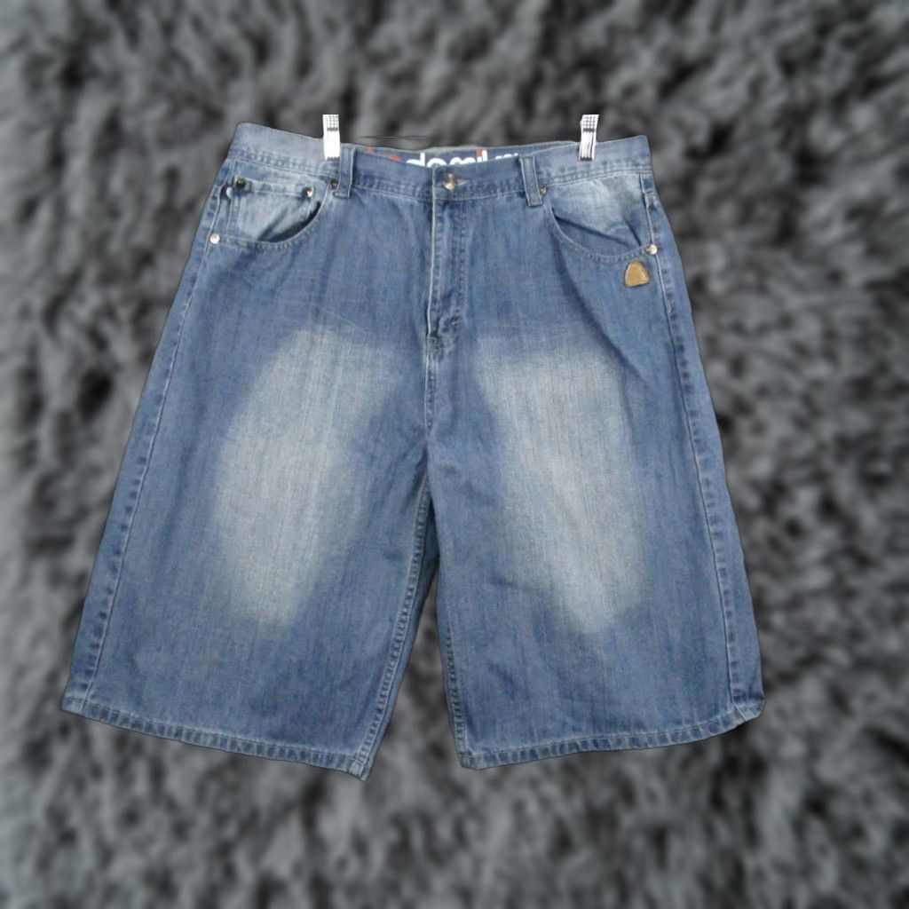 Akademiks VINTAGE AKADEMIKS Jeans Shorts 38 Mens Blue Hip Hop Street Baggy Wide Log Y2K Jeans Shorts Mens 38 Blue Hip Hop Urban Log Embroidered Size US 38 / EU 54 - 1 Thumbnail