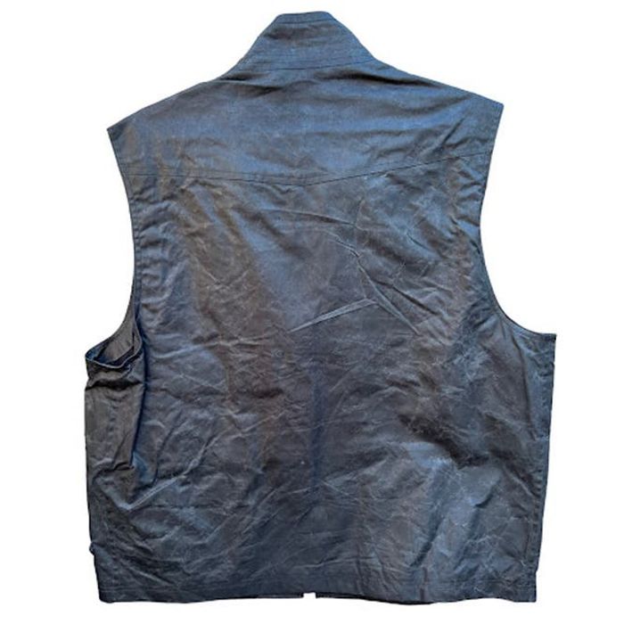 Billy Reid Billy Reid black waxed cotton hunting vest Charles Moore XL