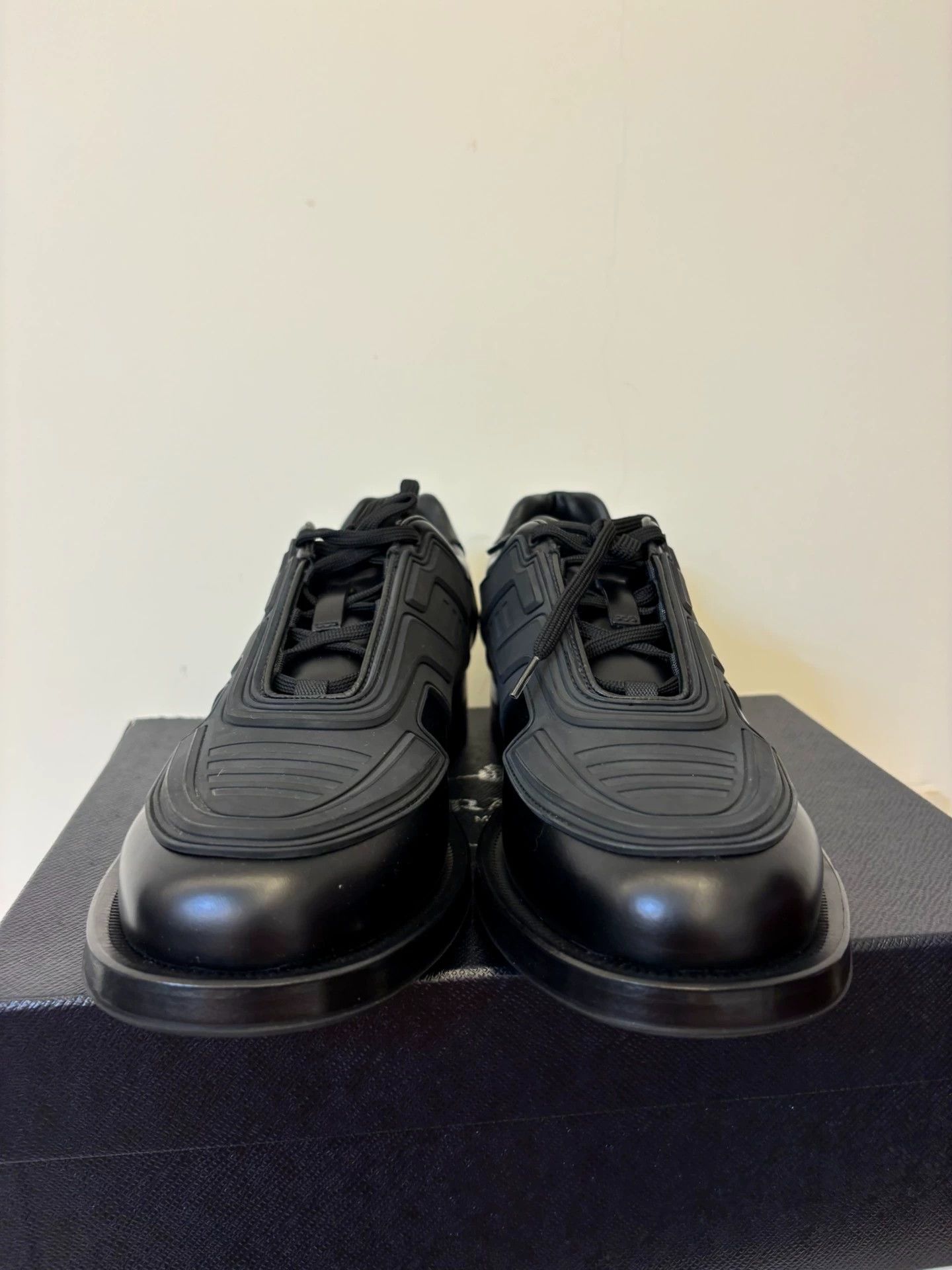 Prada Prada Tech Armor Leather Shoe US9 (43-44) Rare 100% New Size US 10 / EU 43 - 2 Thumbnail