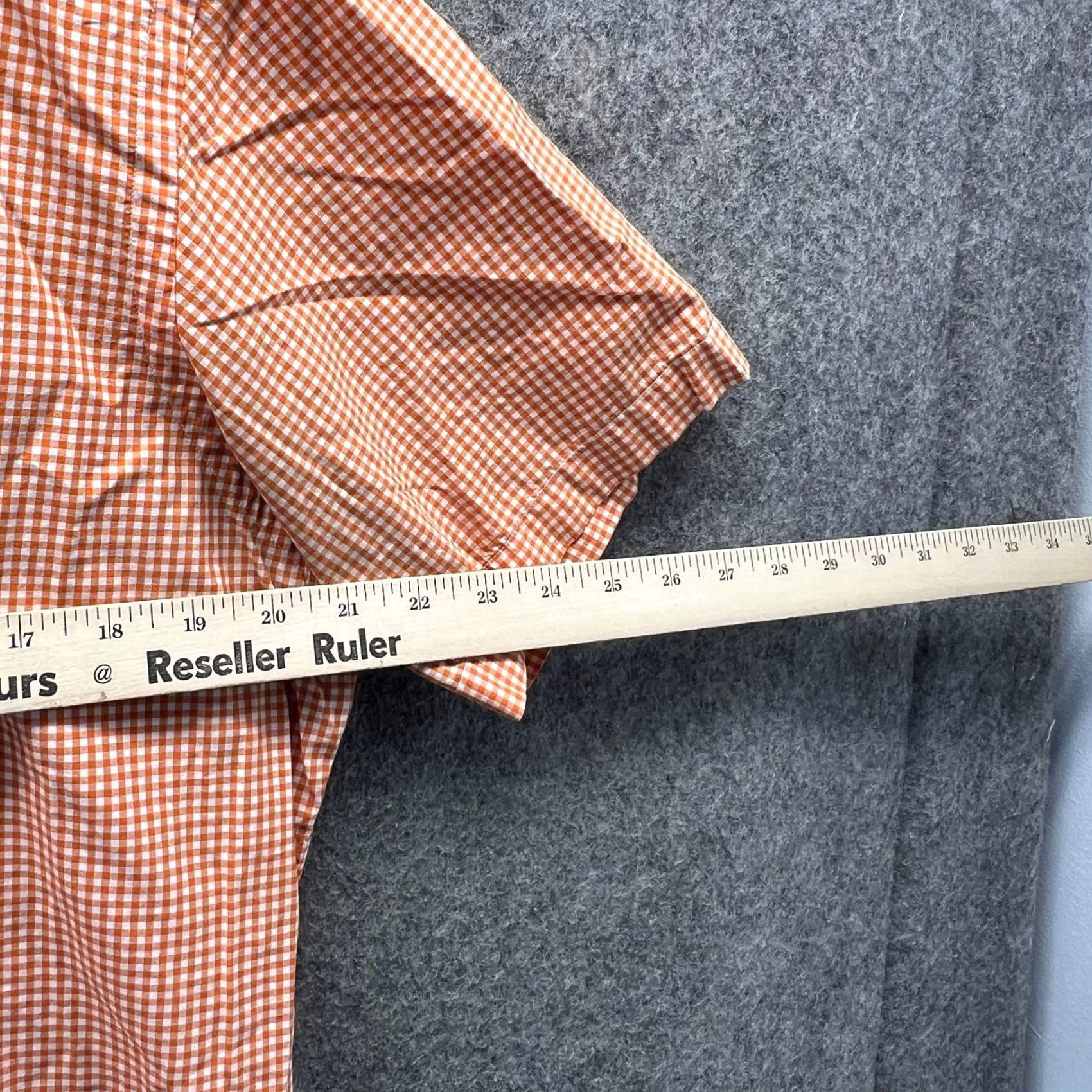 Ralph Lauren VINTAGE Ralph Lauren Shirt Mens Medium Orange Button Up Pony Gingham Short Sleeve Polo Size US M / EU 48-50 / 2 - 3 Thumbnail