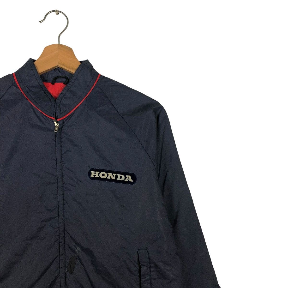 Japanese Brand 🔥VINTAGE ZIPPER BIKER JACKET HONDA BIG LOGO RACING Size US M / EU 48-50 / 2 - 6 Thumbnail