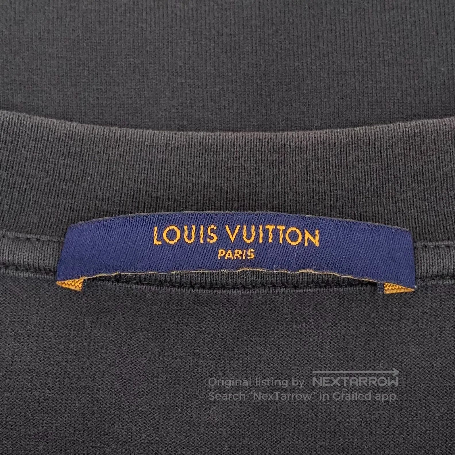 Louis Vuitton Louis Vuitton Black Pattern Printed Cotton Crew Neck Short Size US XS / EU 42 / 0 - 5 Thumbnail