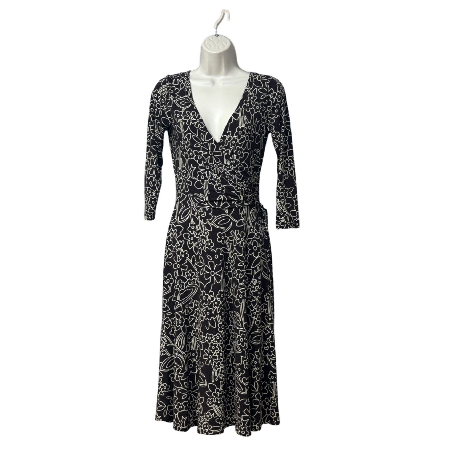 Other London Times Floral Surplice Neckline/backline dress with 3/ Size S / US 4 / IT 40 - 1 Thumbnail