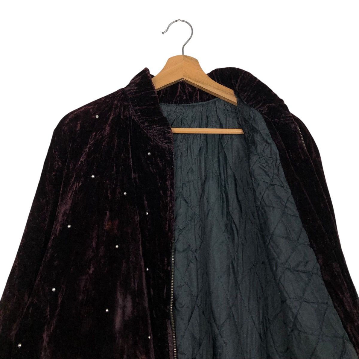 Japanese Brand 📌Vintage Velvet Bombet Jacket Hei Rim Issey Miyake Size US M / EU 48-50 / 2 - 13 Thumbnail