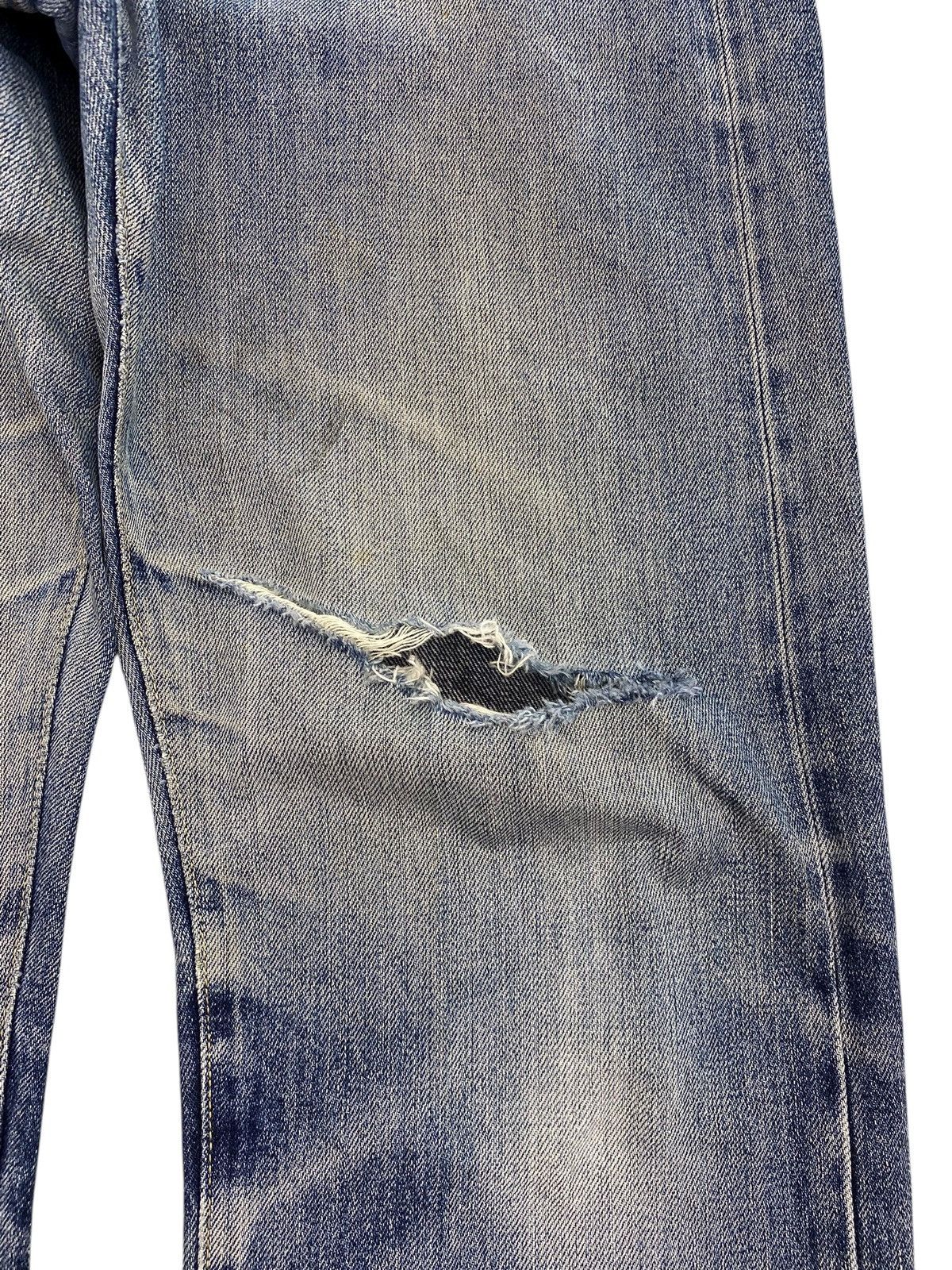 Uniqlo Uniqlo Selvedge Faded Wash Style Loose Jeans Size US 33 - 6 Thumbnail