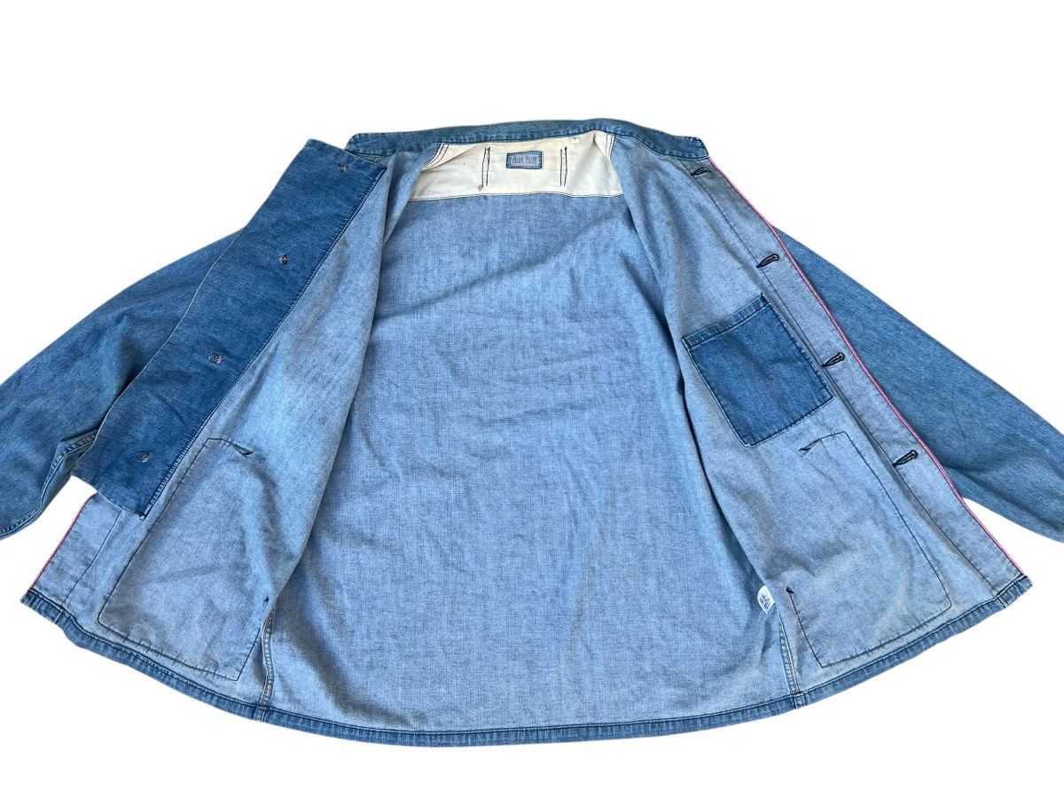 Blue Blue Japan Vintage Blue Blue Japan Dirty Mud Stains Denim Jacket Size US L / EU 52-54 / 3 - 15 Thumbnail
