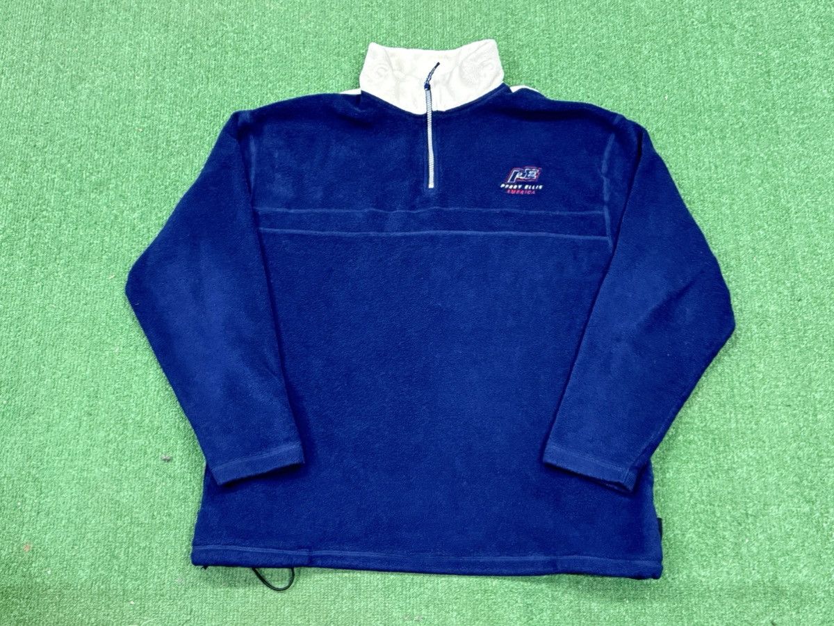 Perry Ellis Vintage Perry Ellis America Spellout Collar Quarter Zip Size US XL / EU 56 / 4 - 1 Thumbnail