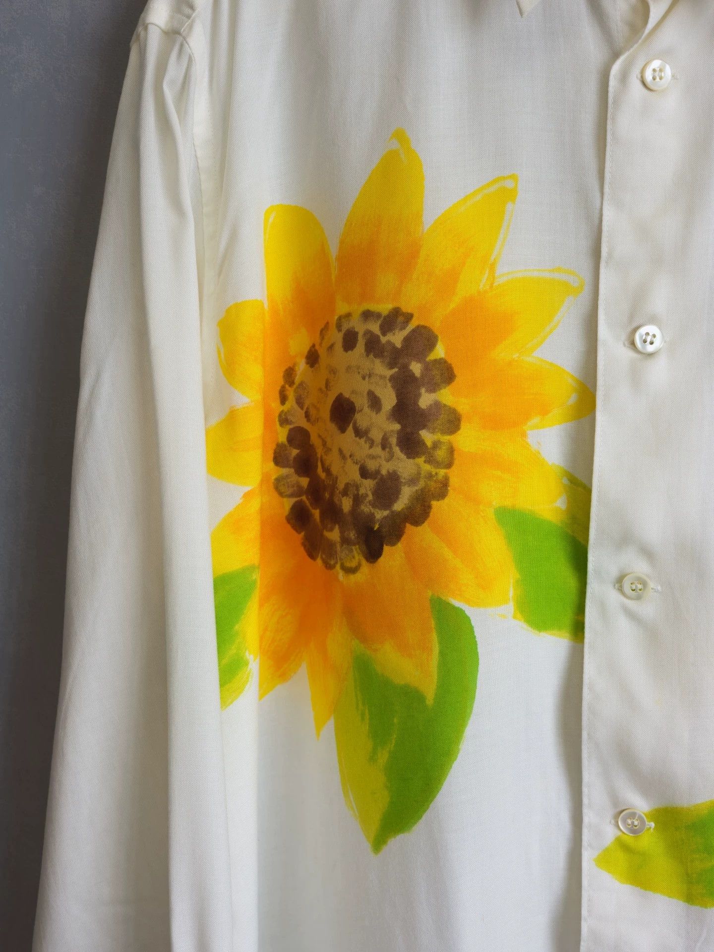 Yohji Yamamoto Yohji Yamamoto 96SS Sunflower Shirt M Size US M / EU 48-50 / 2 - 5 Thumbnail