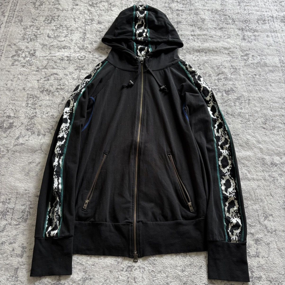 Pre-owned If Six Was Nine X Le Grande Bleu L G B Le Grande Bleu (lgb) Metallic Snakeskin Boxer Hoodie/parka