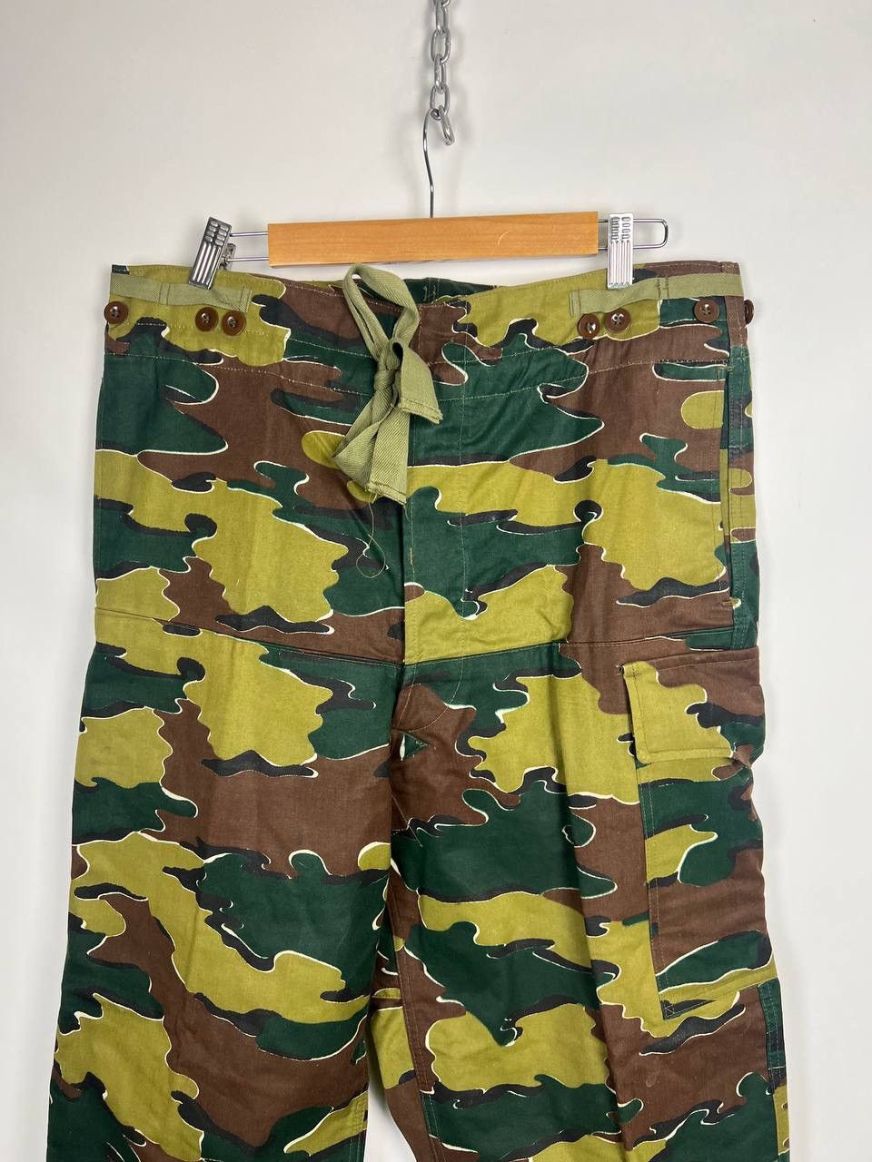 Vintage Old Belgian Jigsaw Camo Pants Seyntex 1962 Belgium cargo Size US 34 / EU 50 - 20 Thumbnail
