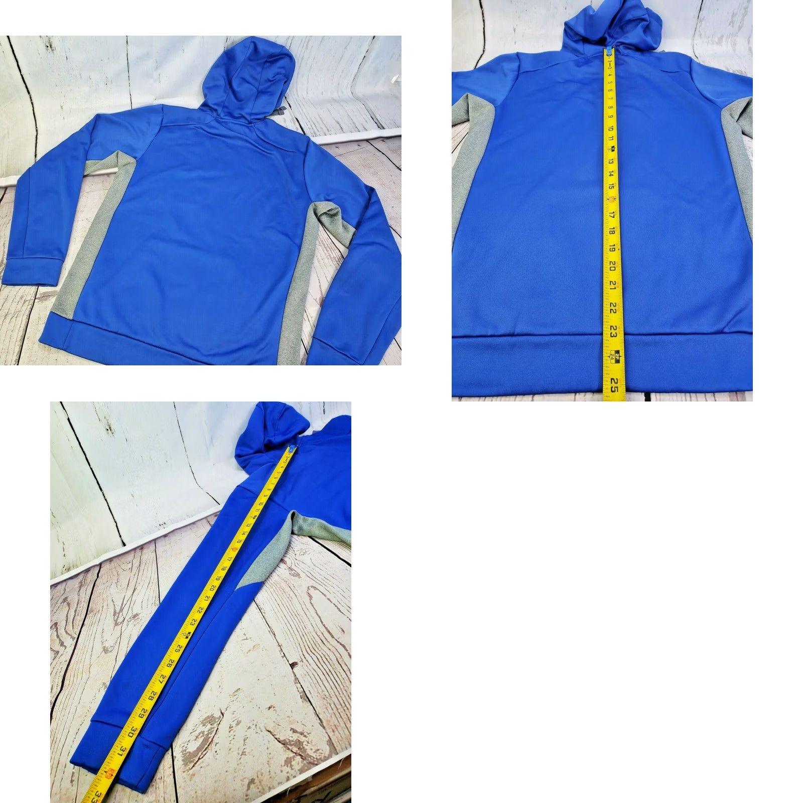 Nike Nike Therma-FIT Pullover Hoodie Men S Blue Gray 650733 Kangaroo Pocket Logo Sportswear Sweatshirt Size US S / EU 44-46 / 1 - 8 Thumbnail