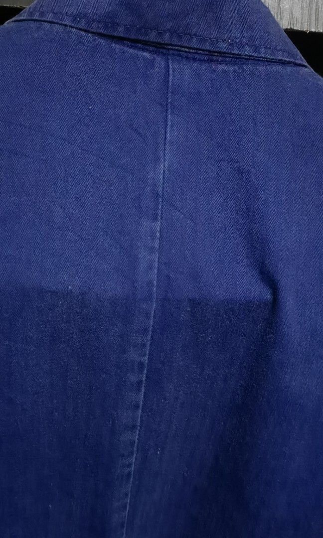 Vintage Vintage 60s french workwear hbt seldvedge 3 pocket jacket Size US M / EU 48-50 / 2 - 8 Thumbnail