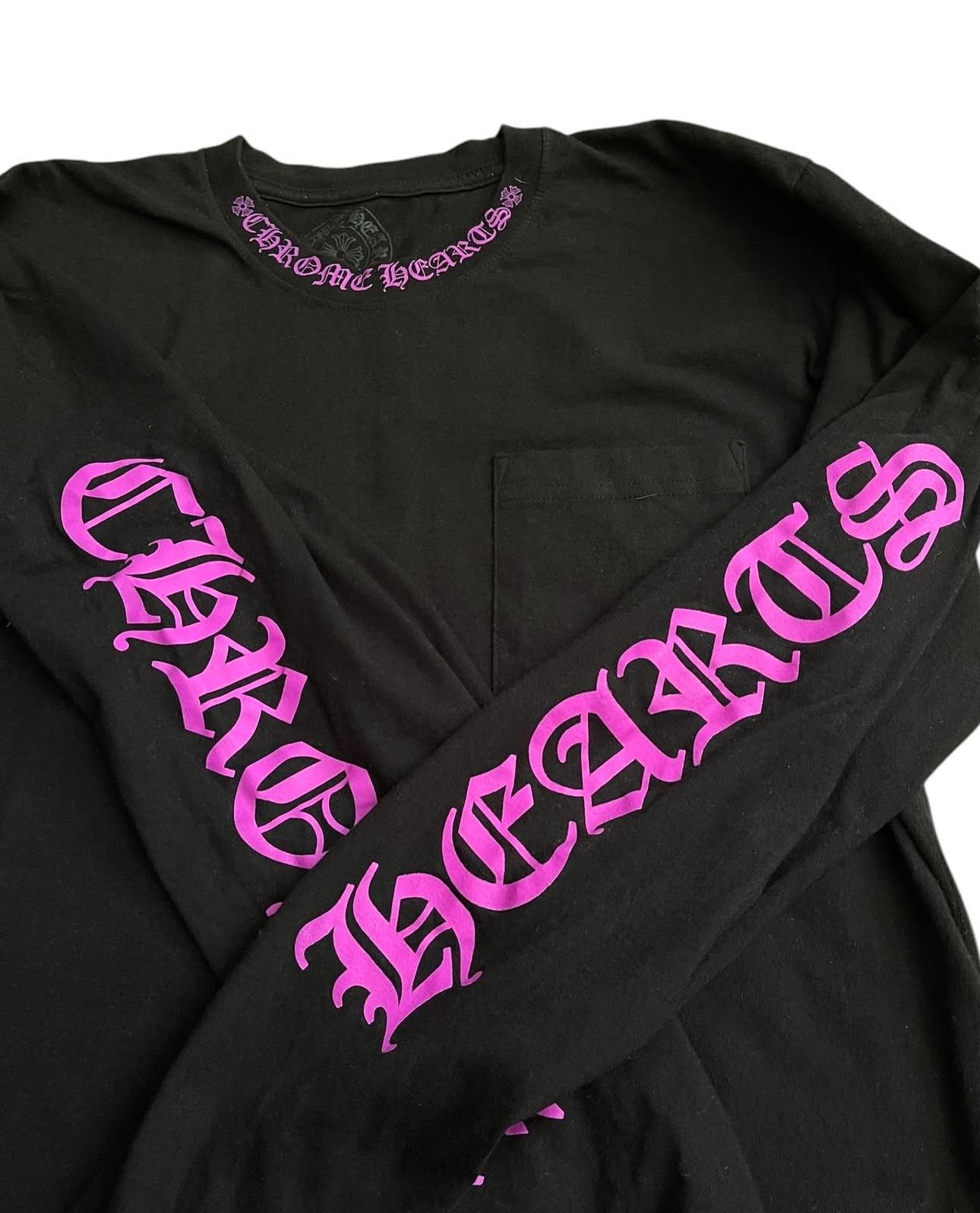 Chrome Hearts Chrome Hearts long sleeve rare purple neck scroll Size US L / EU 52-54 / 3 - 3 Thumbnail