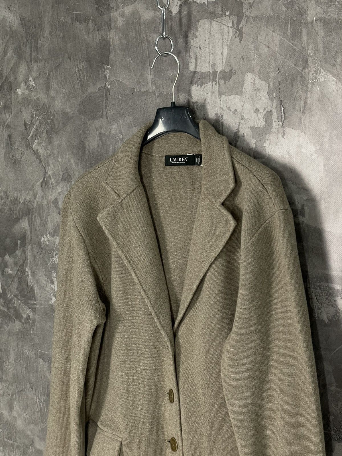 Polo Ralph Lauren × Ralph Lauren Avant Garde Ralph Lauren Knit Heavy Luxury Coat Size L / US 10 / IT 46 - 7 Thumbnail