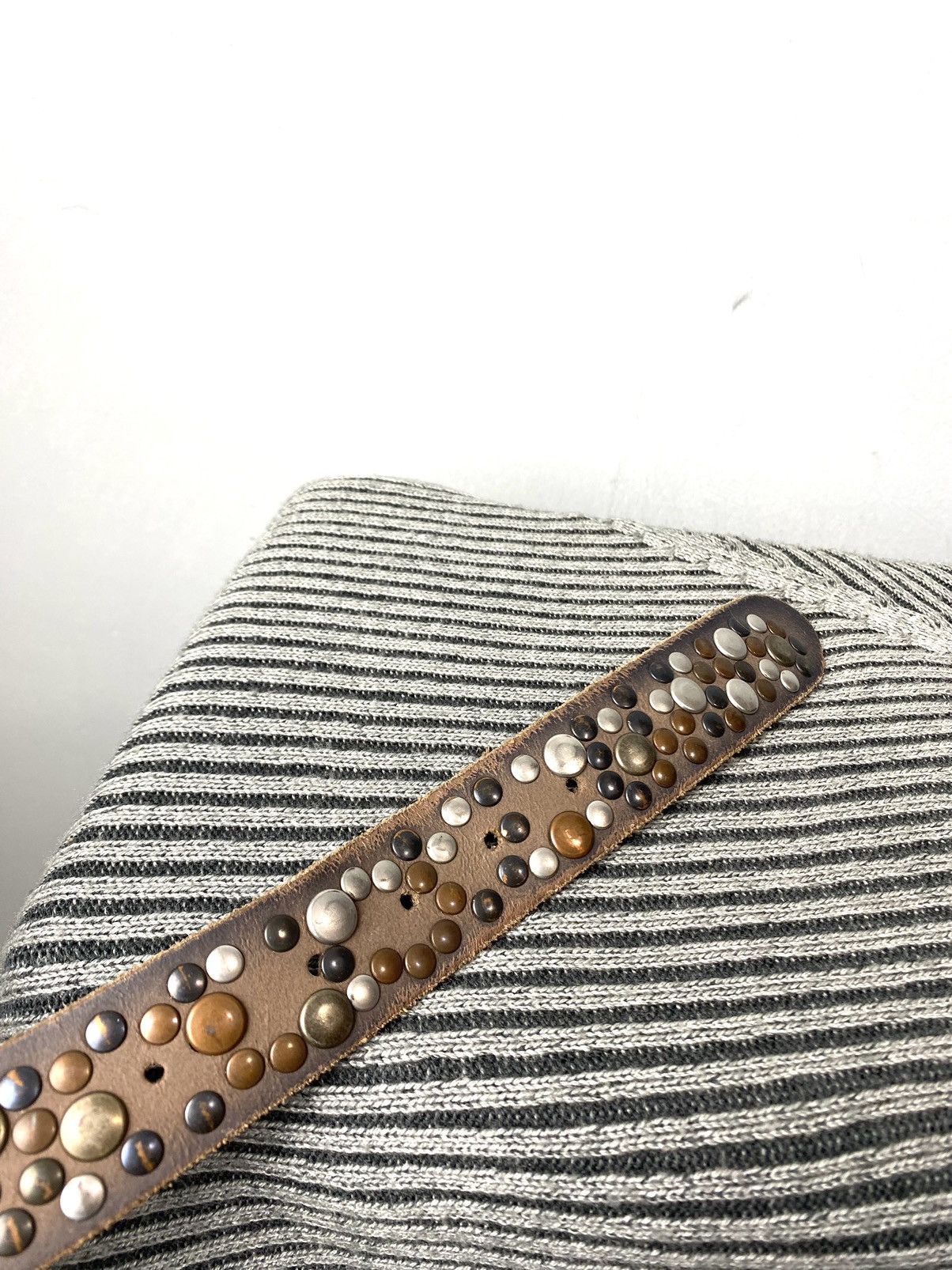 Vintage Vintage Leather Metal Belt Drip Hysterical Glamour Size ONE SIZE - 5 Thumbnail
