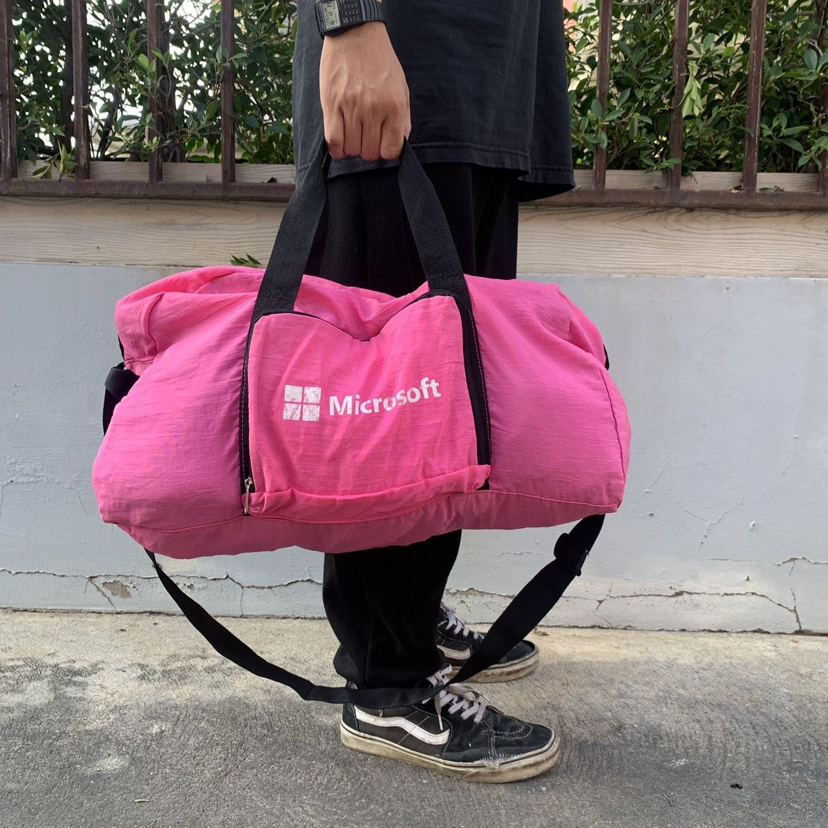 Microsoft × Vintage Microsoft Duffle Bag Very Rare Pink Vintage Size ONE SIZE - 2 Thumbnail