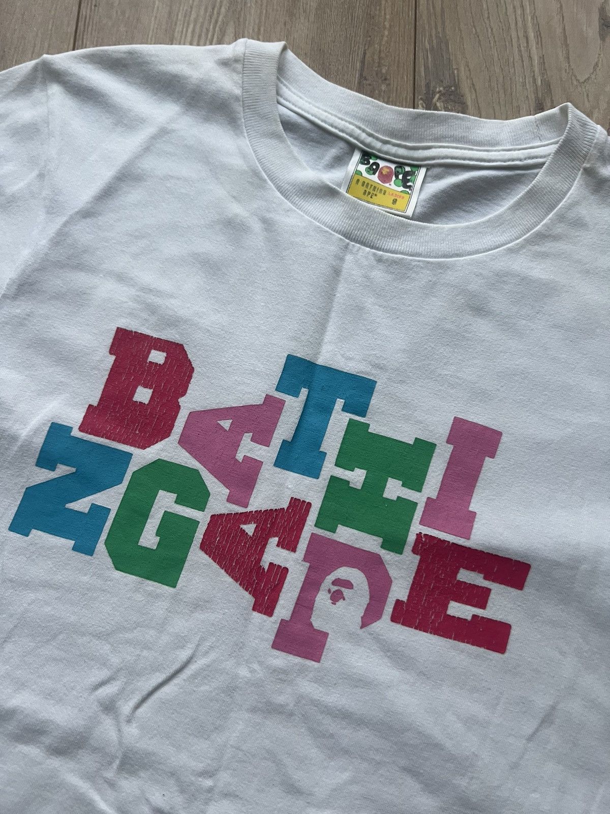 Bape BAPE LADIES SPELLOUT TEE Size S / US 4 / IT 40 - 3 Thumbnail