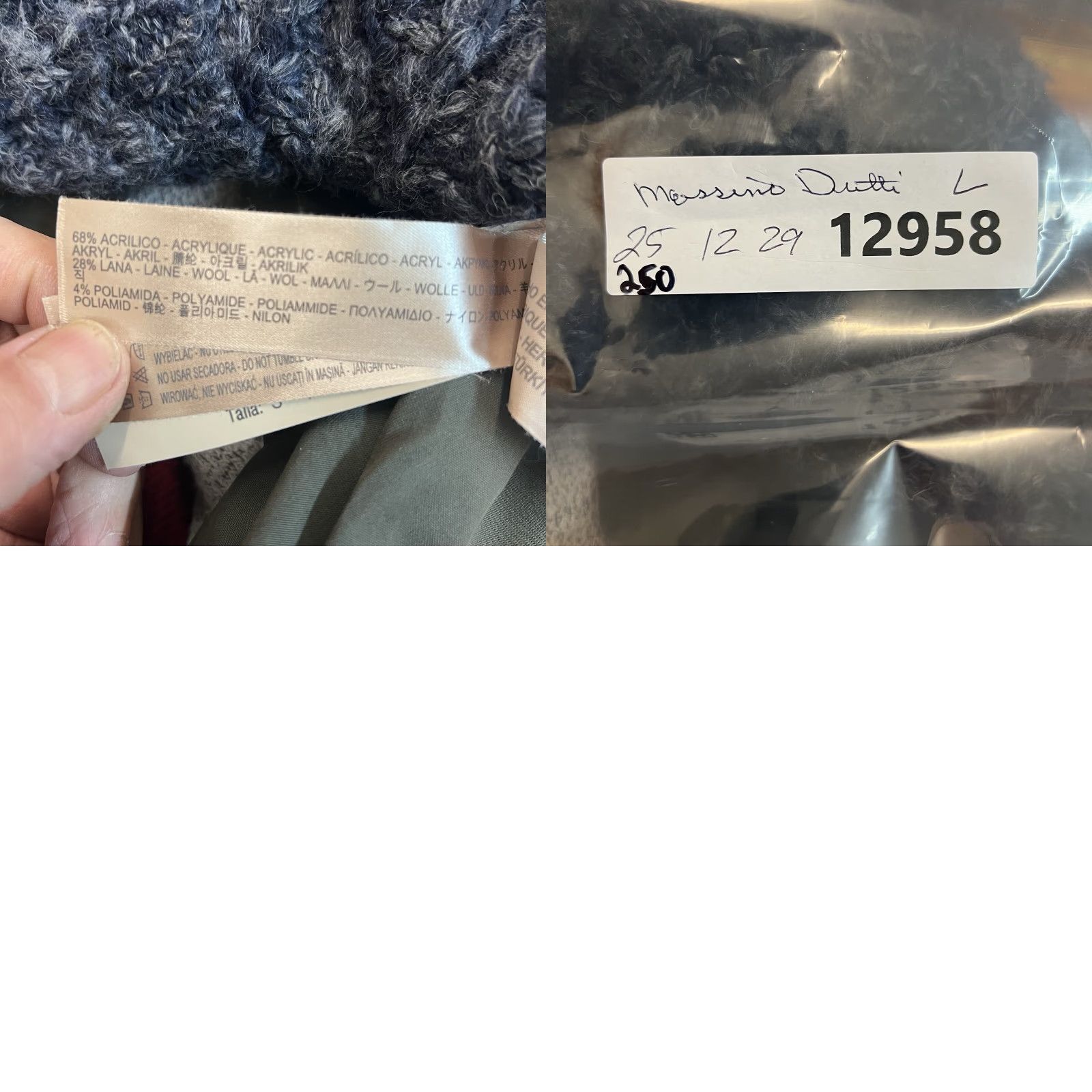 Massimo Dutti Massimo Dutti Wool Blend Cable Knit Sweater Womens Sioze S Blue Size S / US 4 / IT 40 - 8 Thumbnail