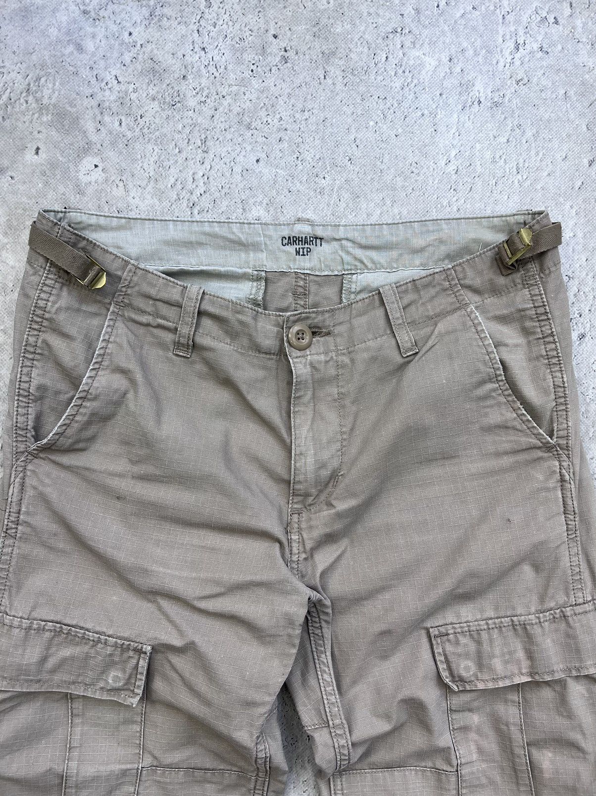 Carhartt × Vintage Vintage Carhartt Cargo Pants Thrashed Travis Scott Style Size US 30 / EU 46 - 4 Thumbnail
