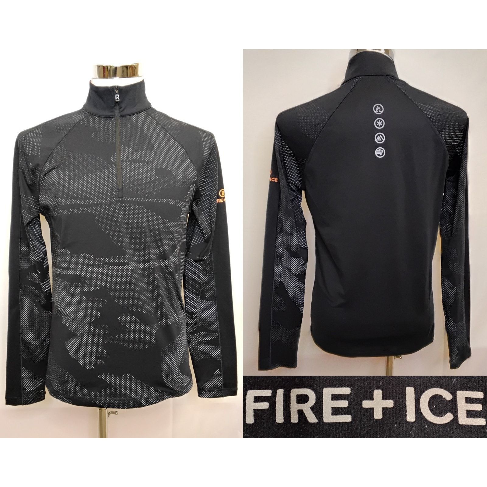 Bogner Bogner Fire & Ice Zip Pullover Baselayer Men's S Black NWT Size US S / EU 44-46 / 1 - 1 Thumbnail