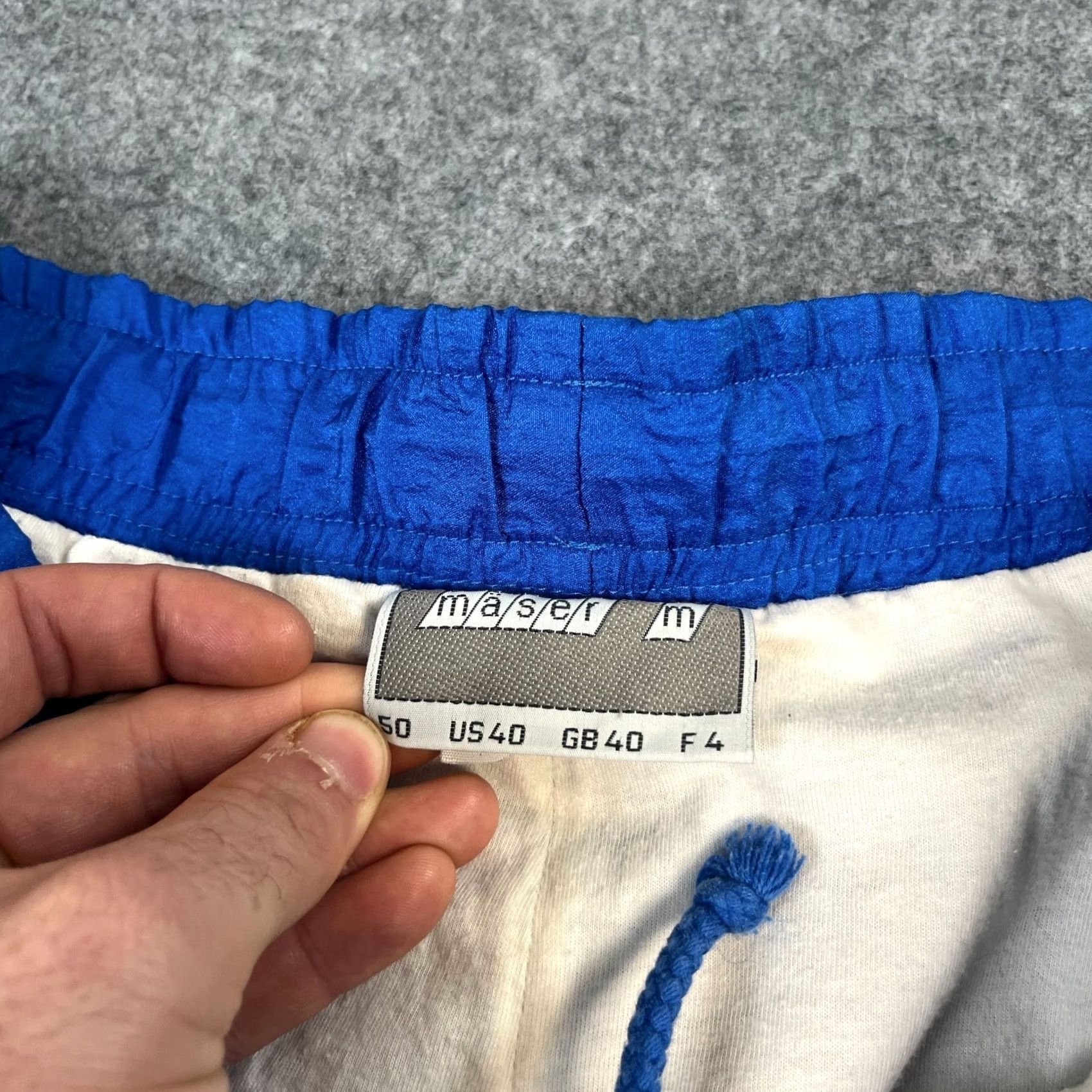 Etro Maser Mens Baggy Shell Pants Track 36 30 Retro Blue Lined Ski Festival 90s Size US 36 / EU 52 - 7 Thumbnail