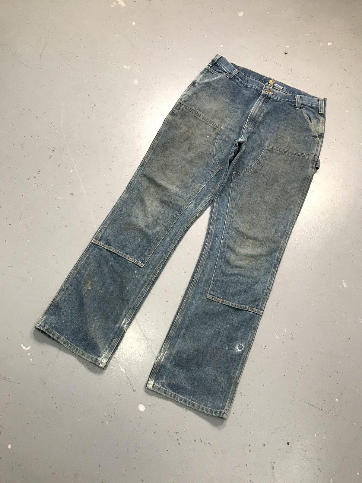 Carhartt Vintage Carhartt dusty double knee workwear denim Size US 36 / EU 52 - 3 Thumbnail