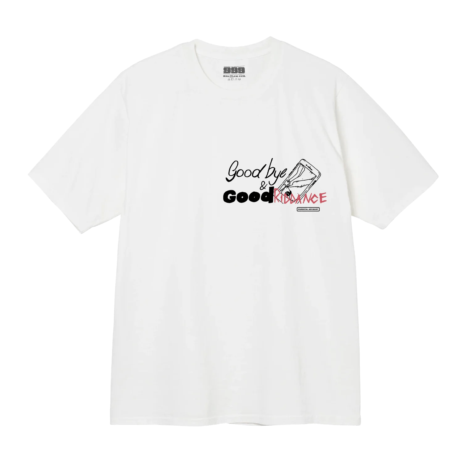 999 Club 999DBYE & 999DRIDDANCE TRIPLE PLATINUM ANNIVERSARY TEE WHITE Size US L / EU 52-54 / 3 - 4 Thumbnail