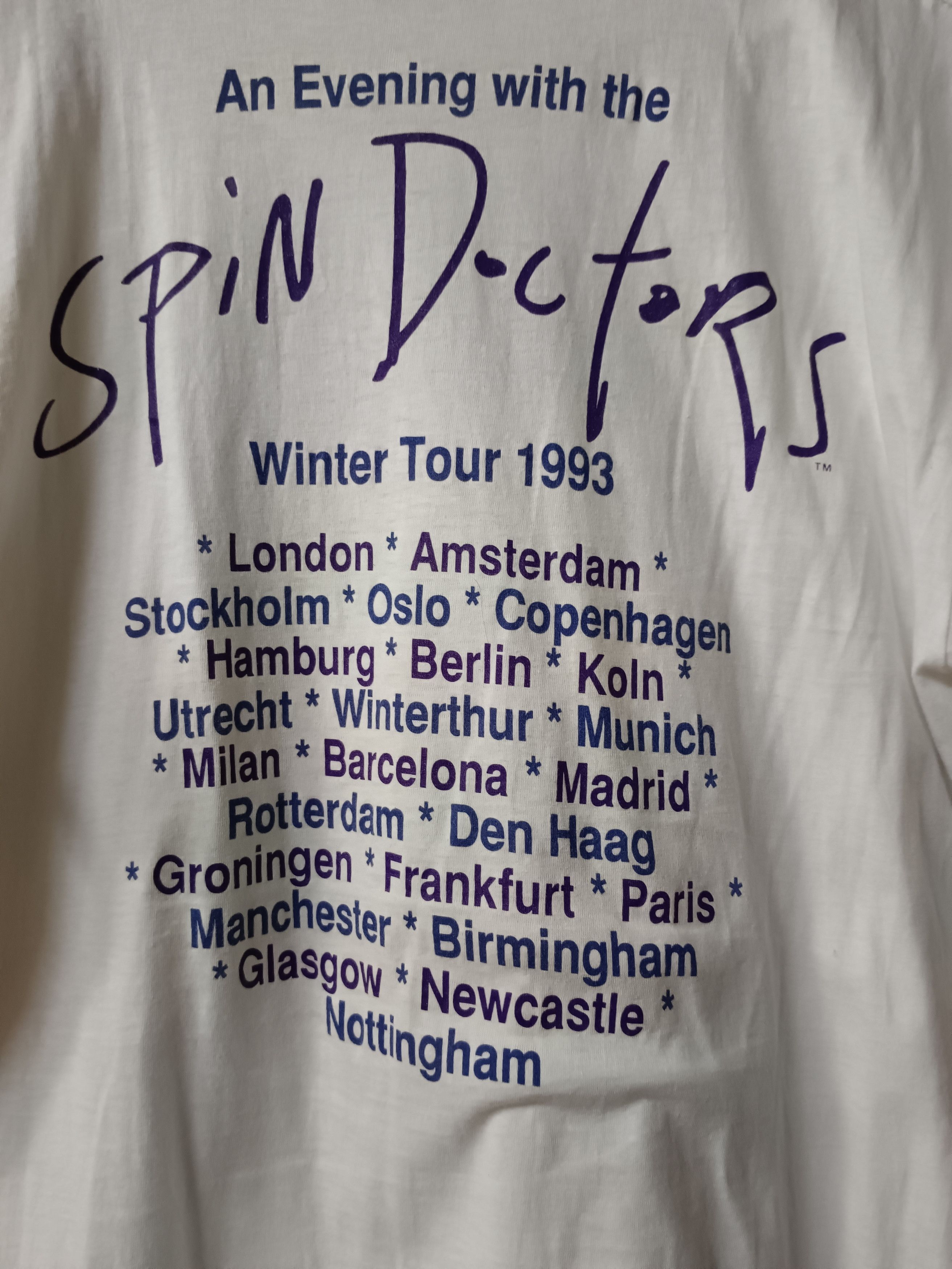 Band Tees 90s Spin Doctors Winter Tour Tee Size US XL / EU 56 / 4 - 8 Thumbnail