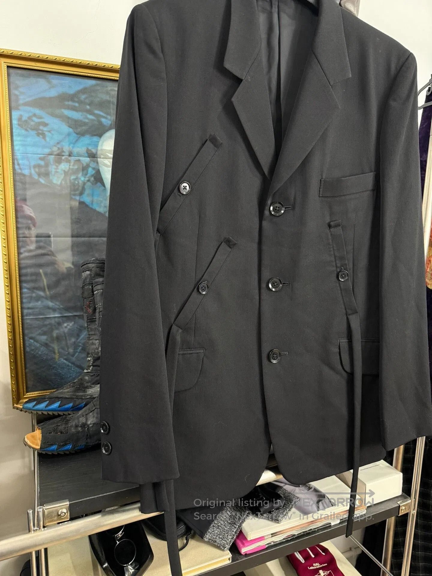 Yohji Yamamoto Yohji Yamamoto Black Suit Jacket. Size US M / EU 48-50 / 2 - 3 Thumbnail