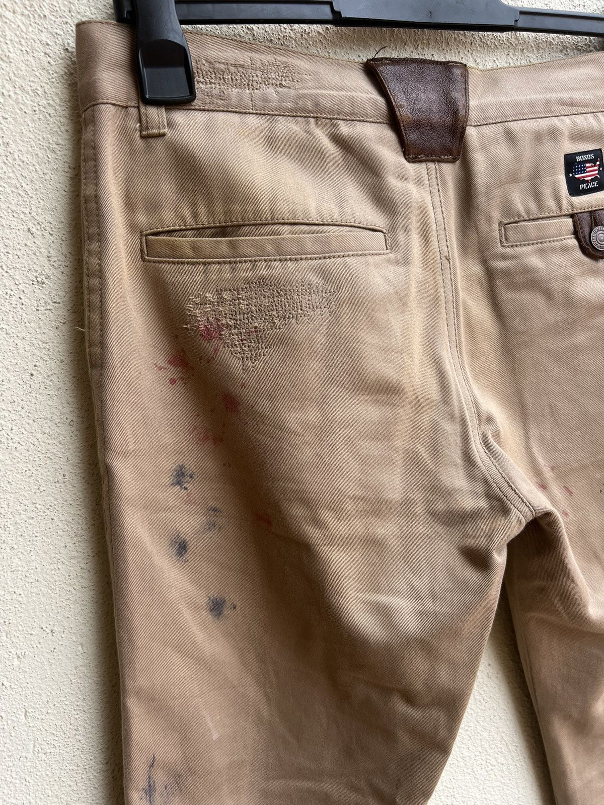 Vintage Bonds & Peace Japan Painter Khaki Flare Chinos Pant Size US 30 / EU 46 - 14 Thumbnail