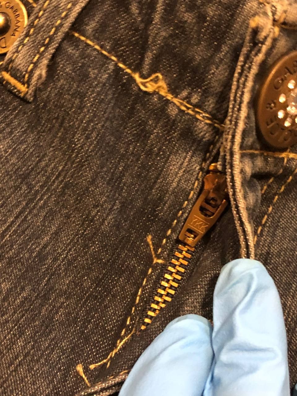 Dolce & Gabbana blue jeans Vintage Y2K Dolce&Gabbana luxury Denim pants Size 29" - 10 Thumbnail
