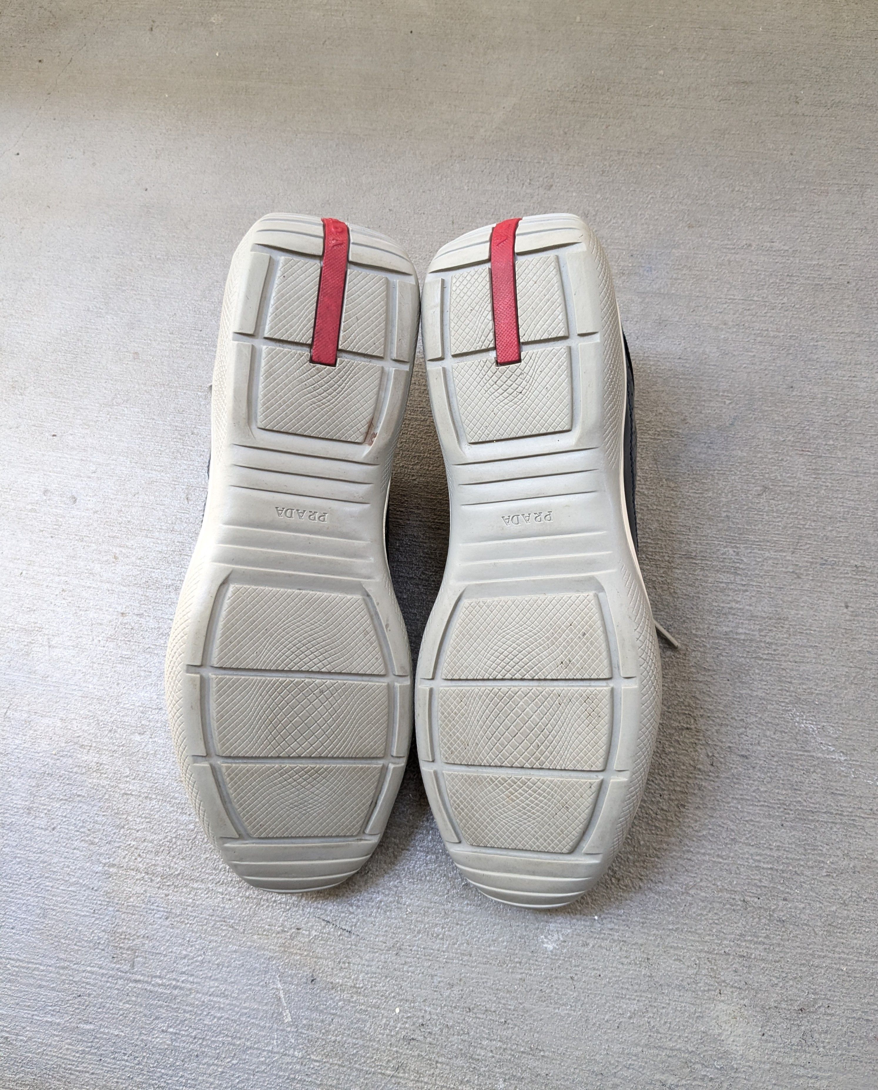 Prada Prada America's Cup Sneakers Navy Blue Patent Leather 12.5 Size US 12.5 / EU 45-46 - 17 Thumbnail