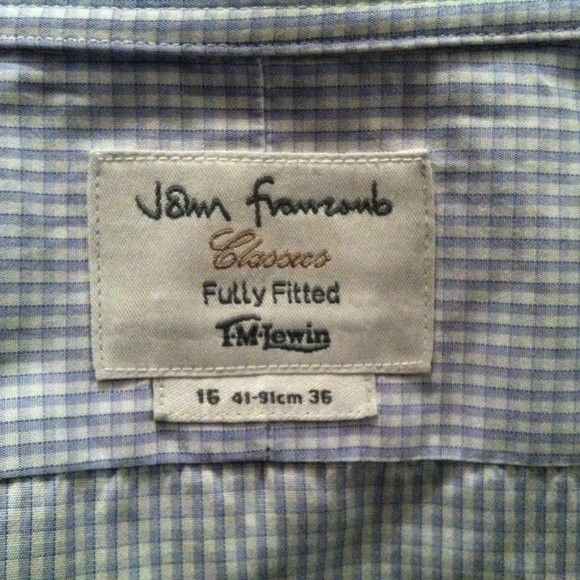 T.M. Lewin T.M LEWIN MEN'S LILAC COTTON DRESS SHIRT SIZE: 16-41 Size US L / EU 52-54 / 3 - 11 Thumbnail