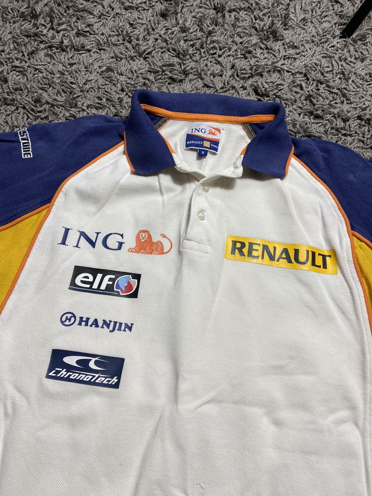 Vintage RENAULT ING RACING NASCAR SOCCER COTTON Y2K SHIRT Size US S / EU 44-46 / 1 - 2 Thumbnail
