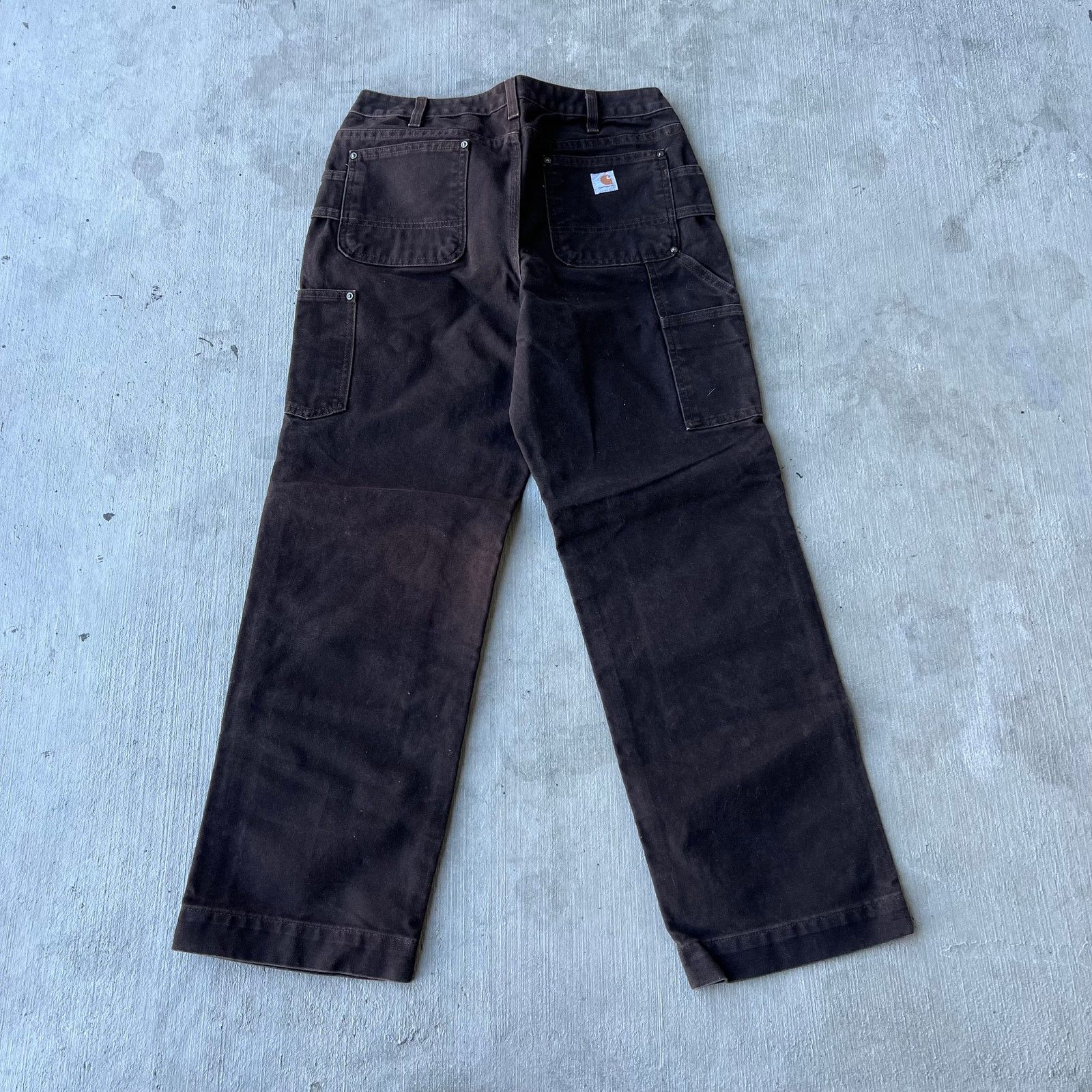 Carhartt × Vintage Vintage Y2K Carhartt brown WOMENS double knee work pants Size US 31 - 4 Thumbnail