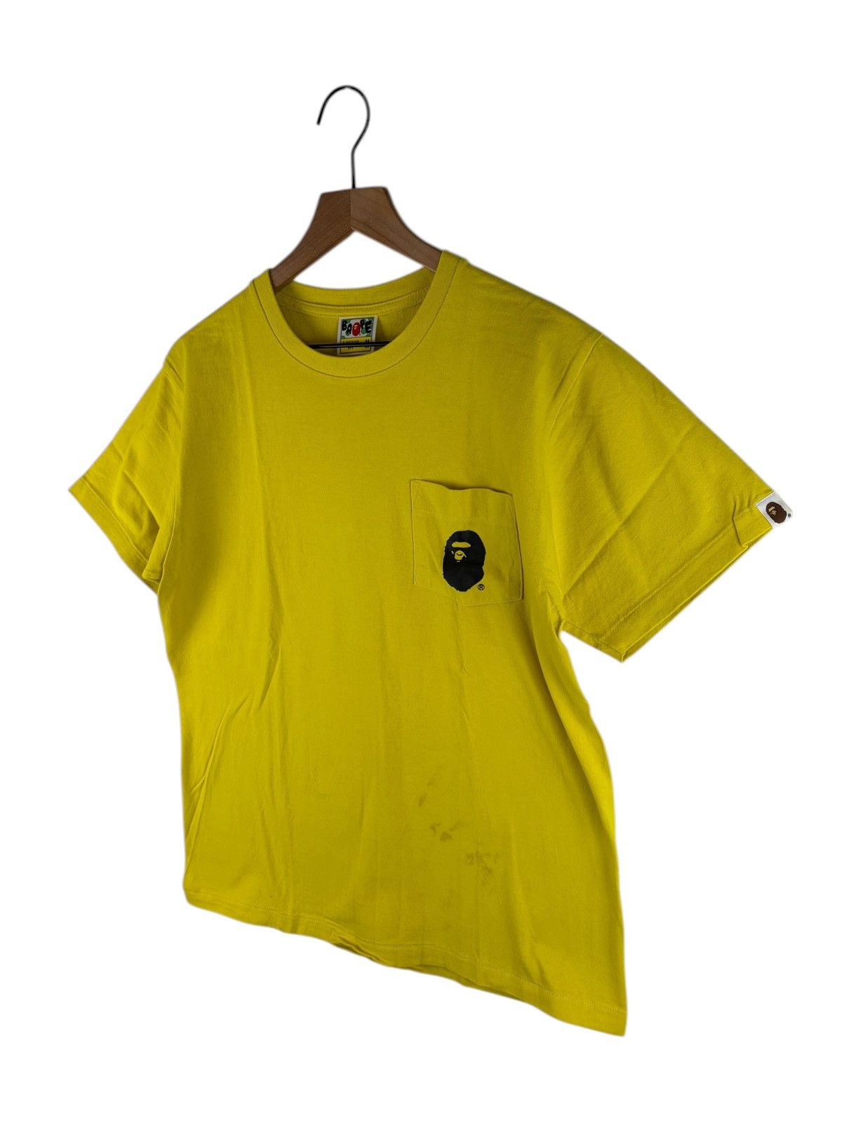 Bape Bape One Point Head Logo Pocket Tee Size US M / EU 48-50 / 2 - 2 Thumbnail