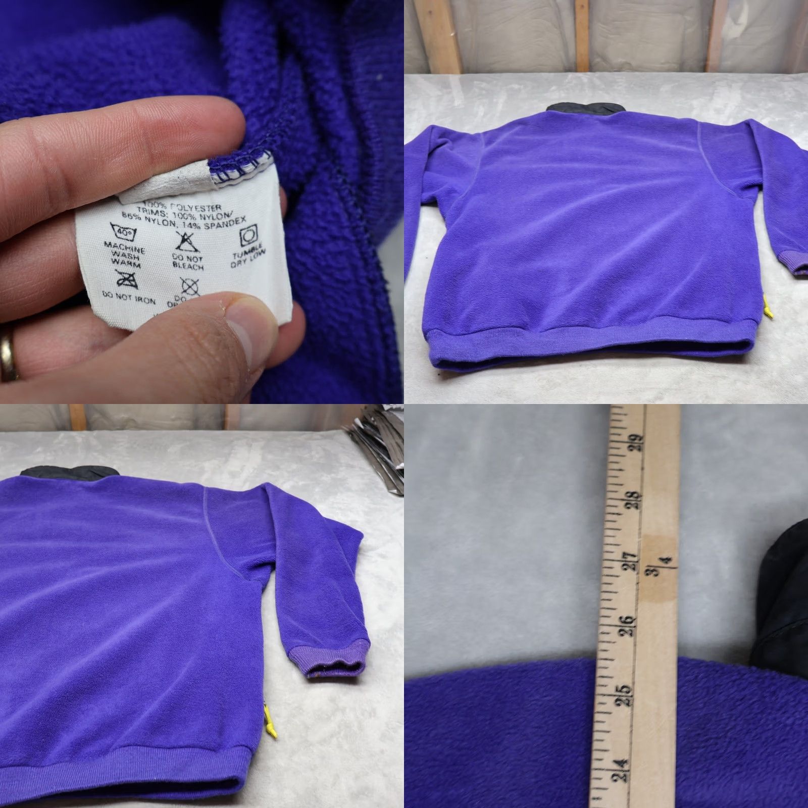 Patagonia Patagonia Sweatshirt Mens Large Purple Fleece 1/2 Zip Pullover VTG - Vintage & Size US L / EU 52-54 / 3 - 8 Thumbnail
