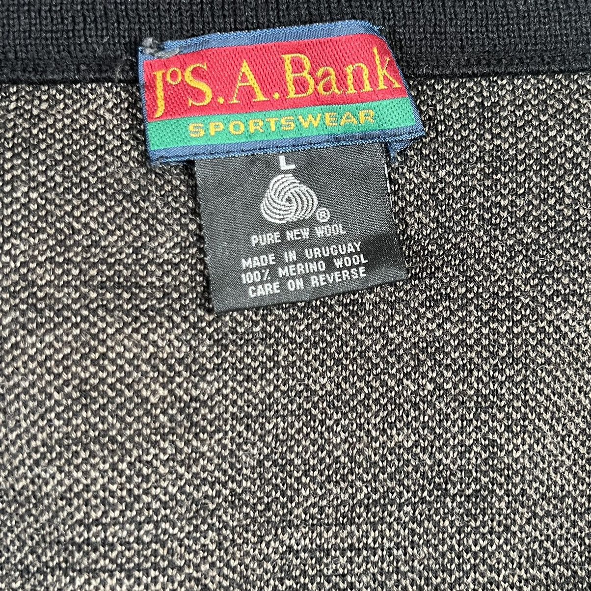 Jos. A. Bank × Vintage Jos. A. Bank 100% Merino Wool Sweater Vest Men's Large Grey Size US L / EU 52-54 / 3 - 3 Thumbnail