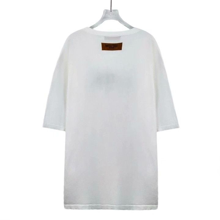 Louis Vuitton Louis Vuitton 2022 White Logo Cotton T-Shirt Size US XXL / EU 58 / 5 - 2 Thumbnail