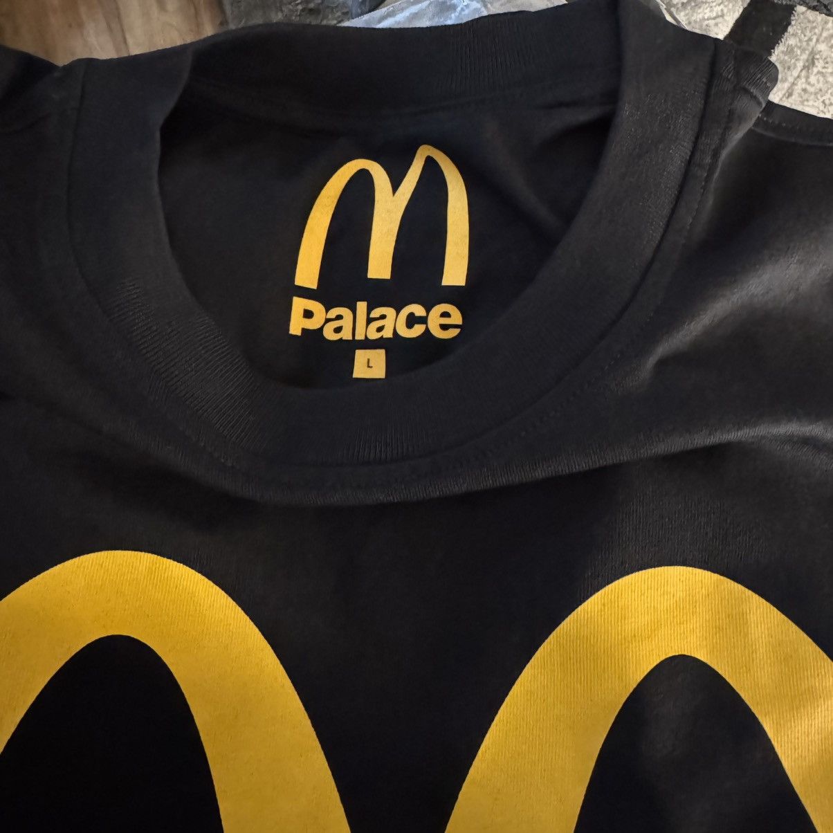 Palace Palace x McDonalds Black Tee Yellow Arches Logo Size Large Size US L / EU 52-54 / 3 - 4 Thumbnail