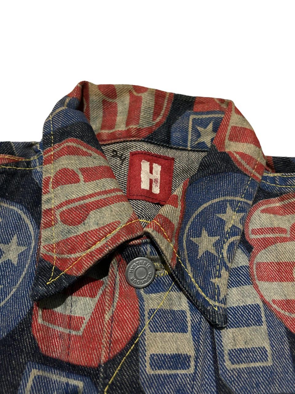 Hysteric Glamour × Japanese Brand × Kapital HYSTERIC GLAMOUR Full Print RaRE🔥🔥 denim jacket Size US S / EU 44-46 / 1 - 6 Thumbnail