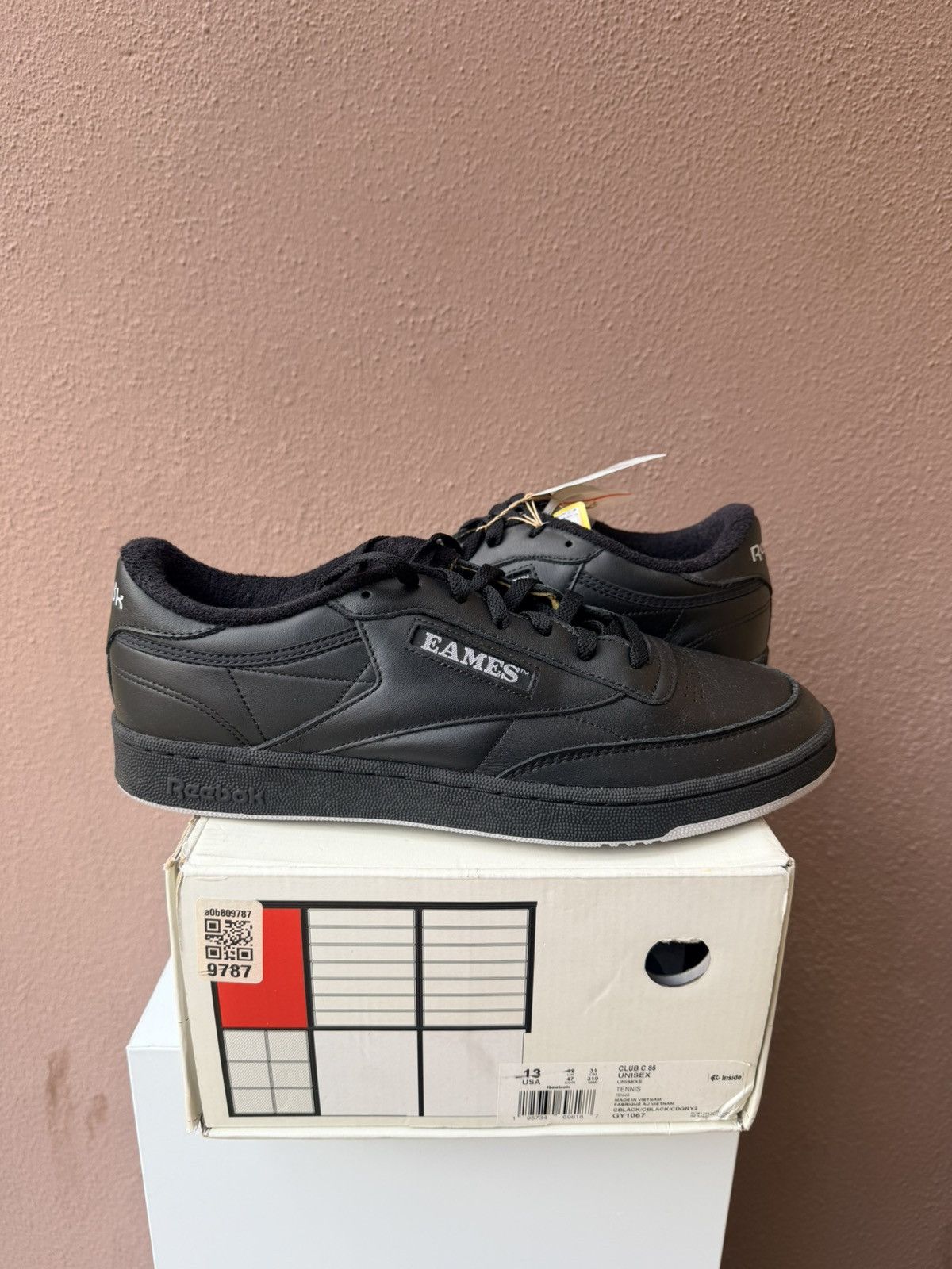 Reebok Reebok Eames Office x Club C 85 'Monotone Pack Black' Size US 13 / EU 46 - 1 Thumbnail